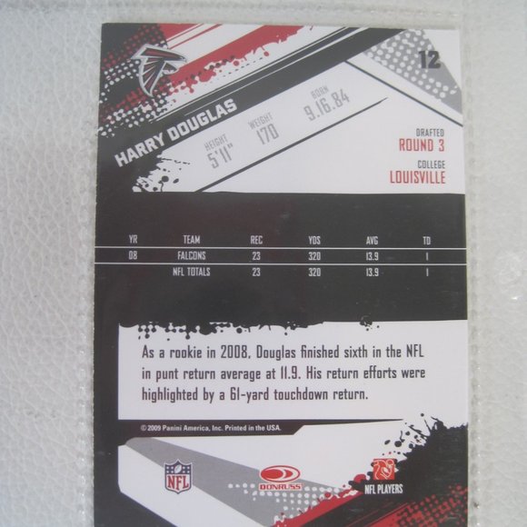 Lot of 13 Atlanta Falcons NFL Player Cards - Picture 12 of 12